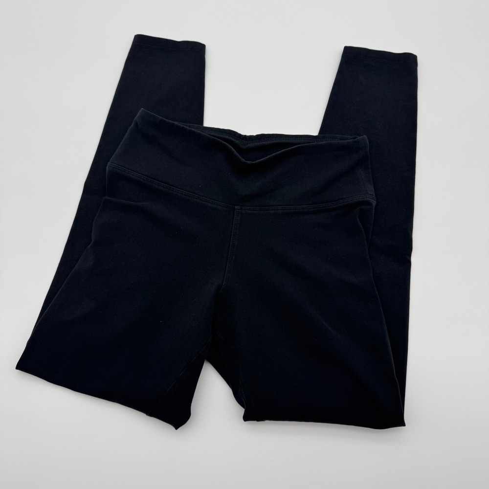 Express Womens High Waisted Cotton Leggings Black Size S Small‎